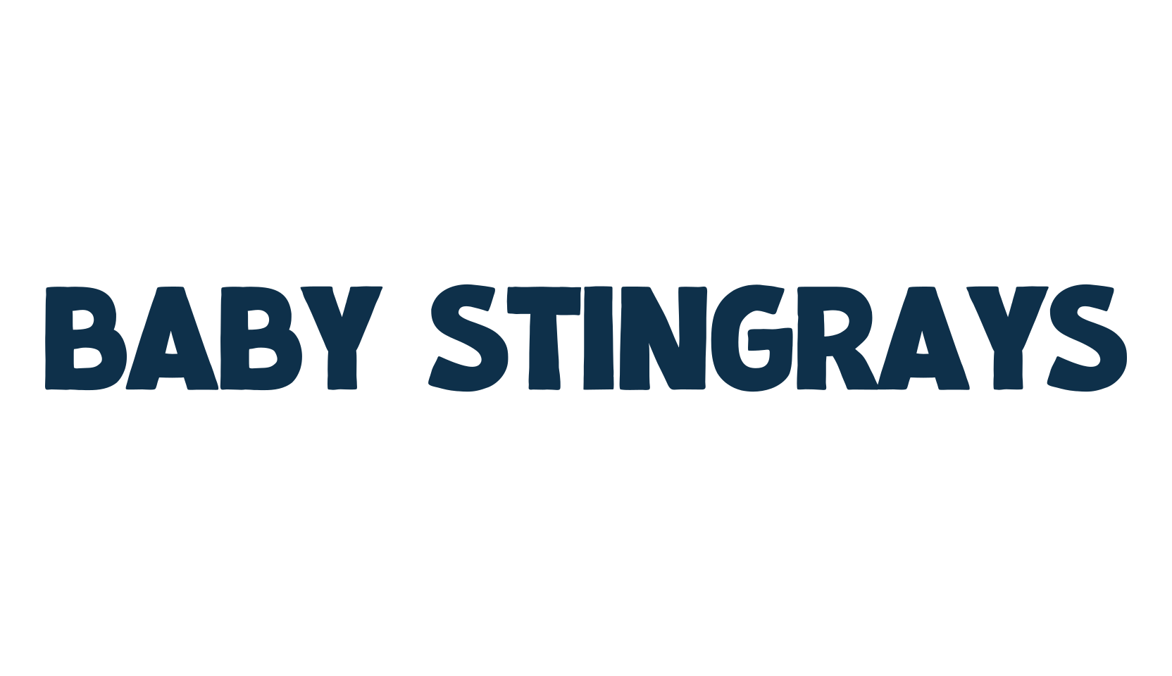 Baby Stingrays, cartoon font preview