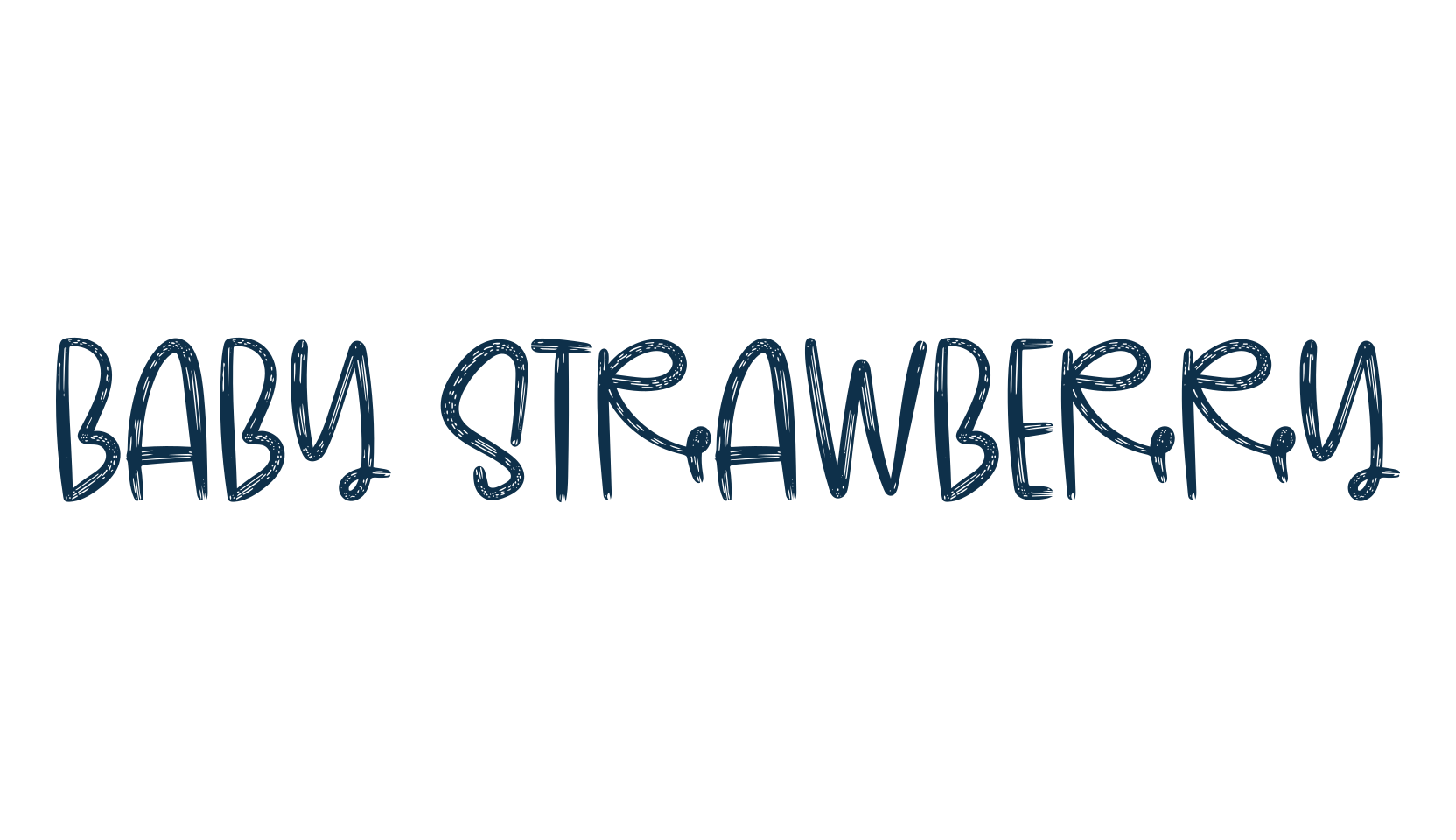 Baby Strawberry, display market font preview