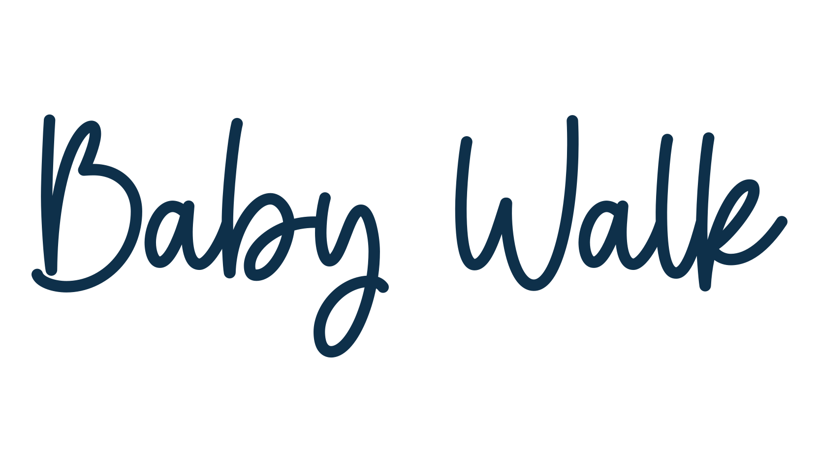 Baby Walk, handwriting font preview