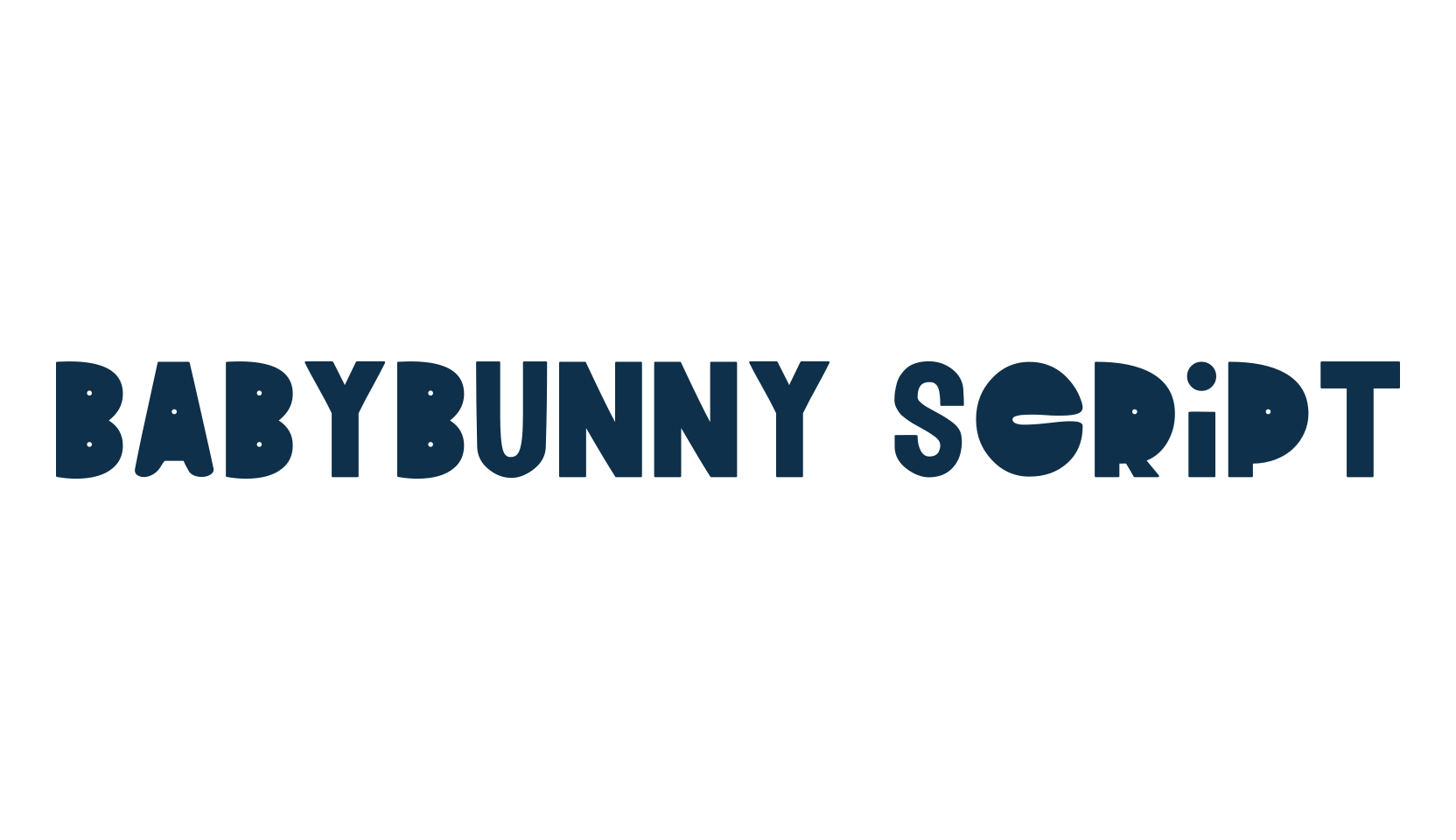 Babybunny Script, script calligraphy fancy decorative font preview