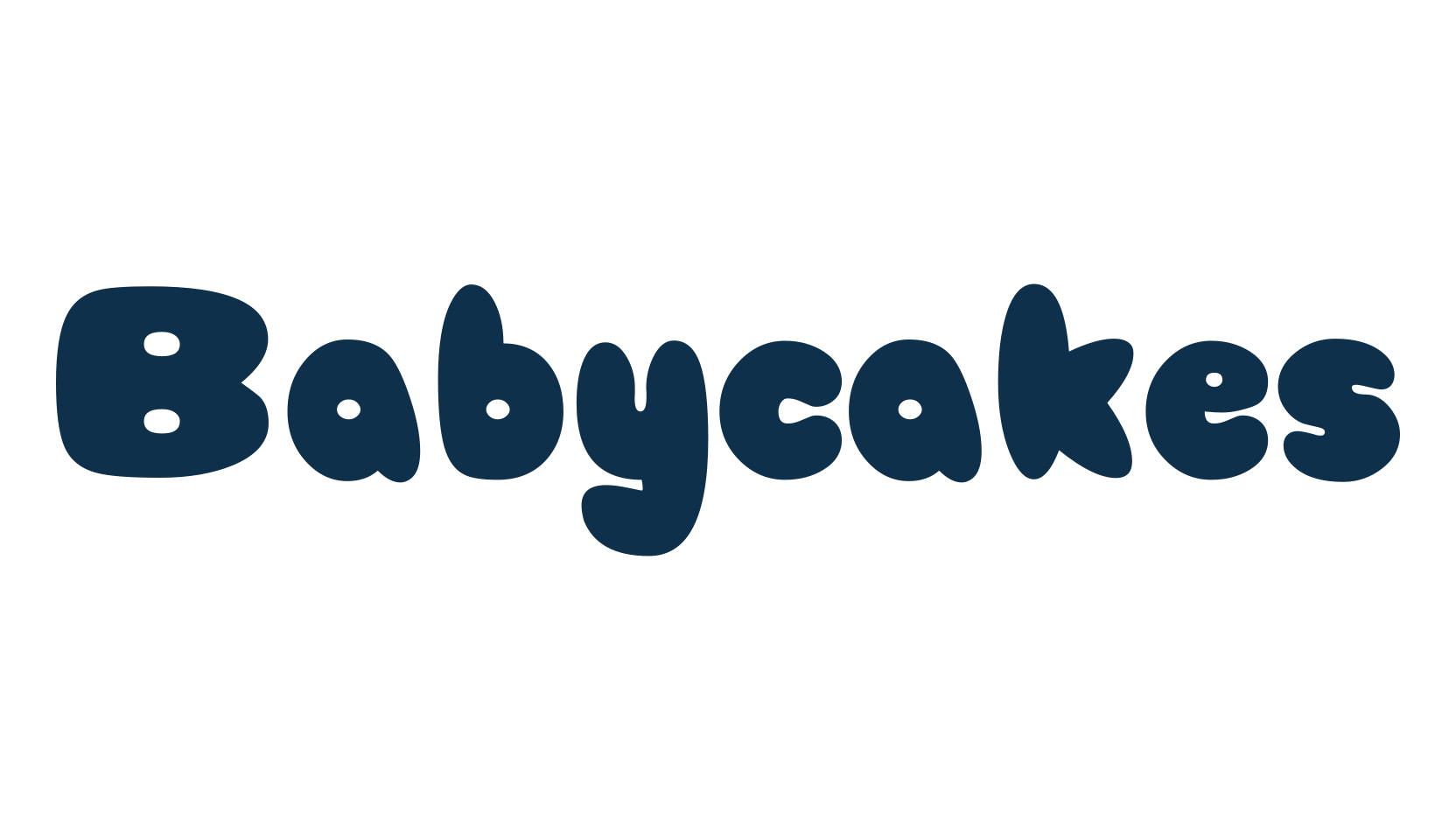 Babycakes, cartoon font preview