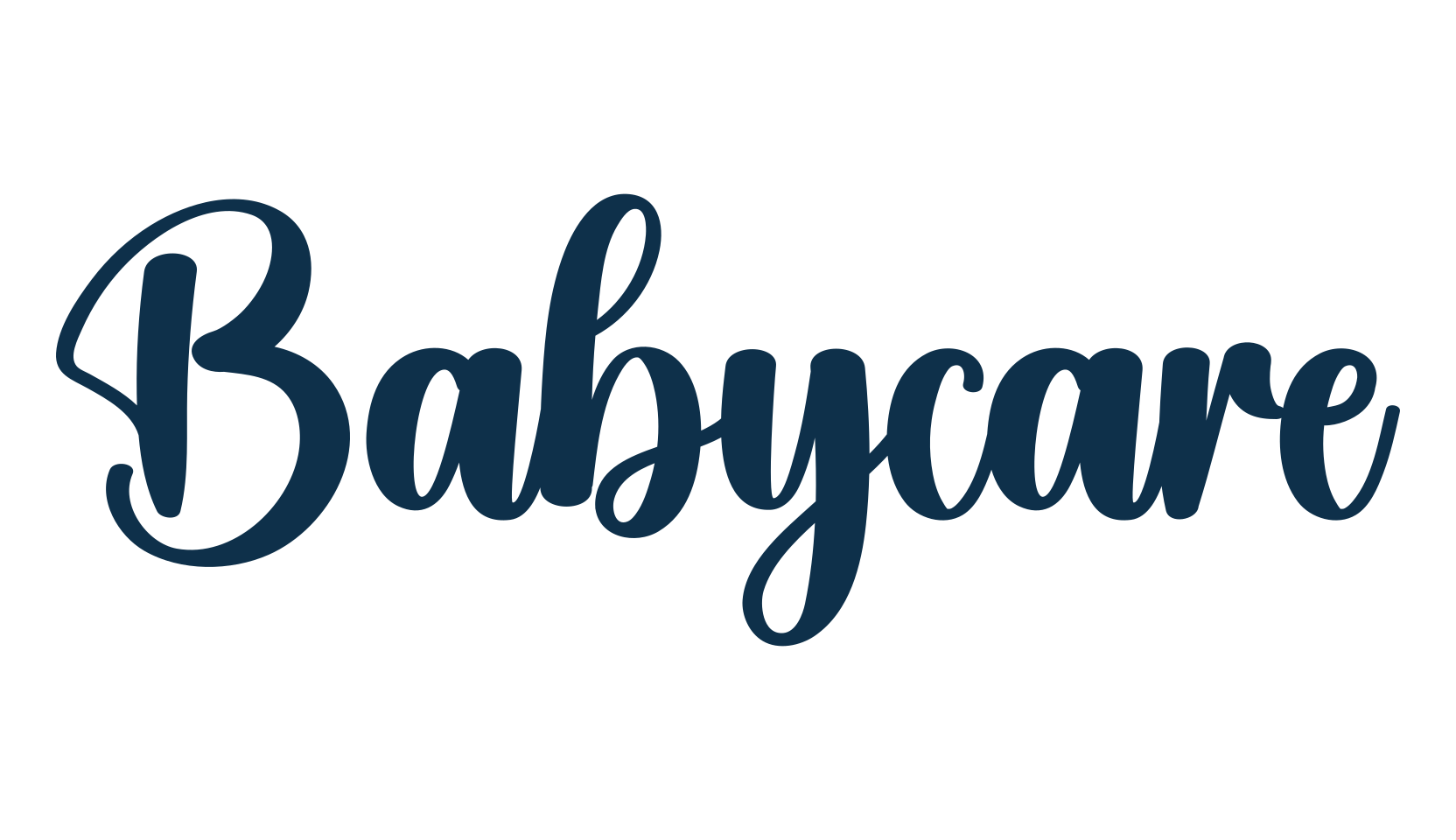 Babycare, fancy various decorative script calligraphy font preview