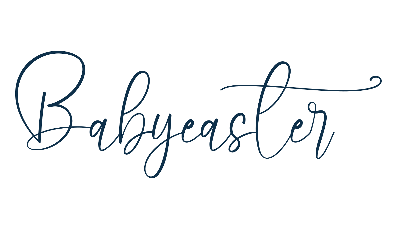 Babyeaster, handwriting font preview