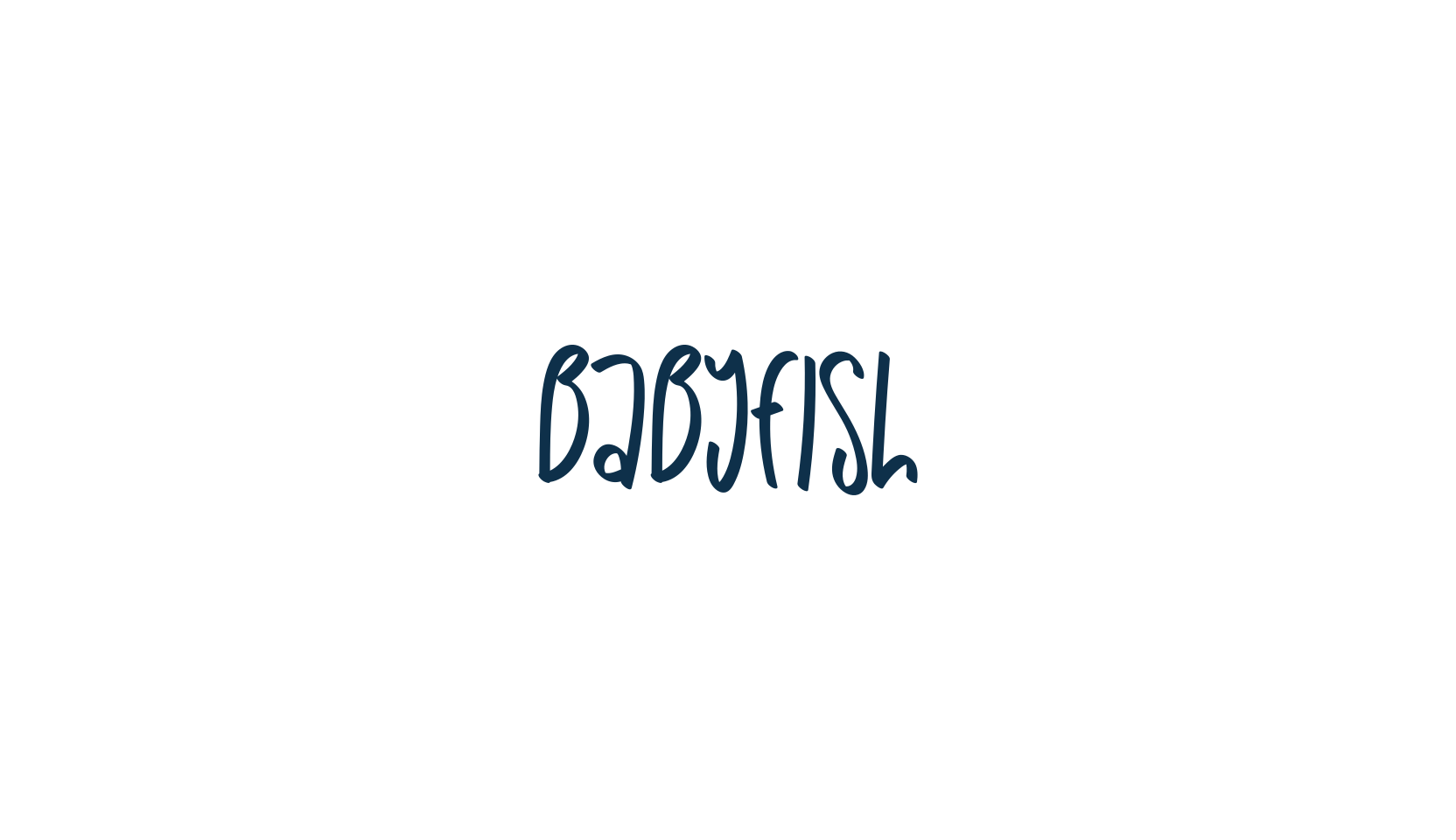 Babyfish, script handwritten fancy decorative calligraphy font preview