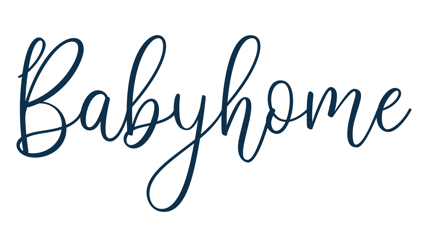 Babyhome, script handwritten fancy decorative calligraphy font preview