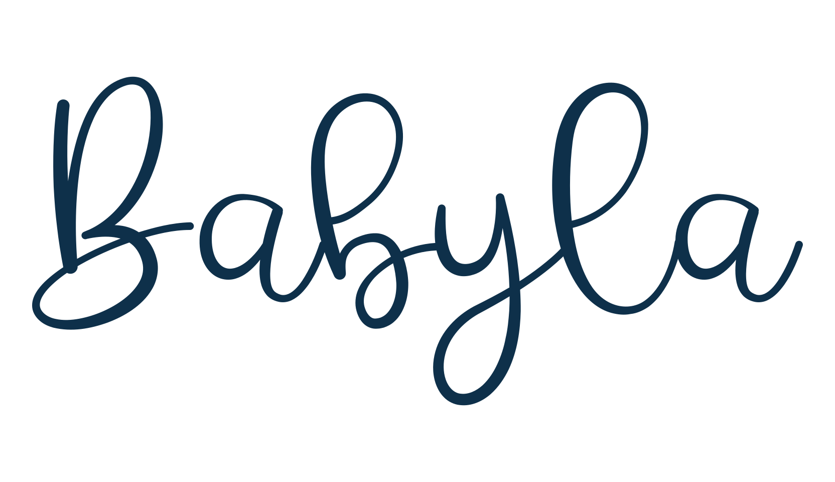 Babyla, fancy decorative font preview