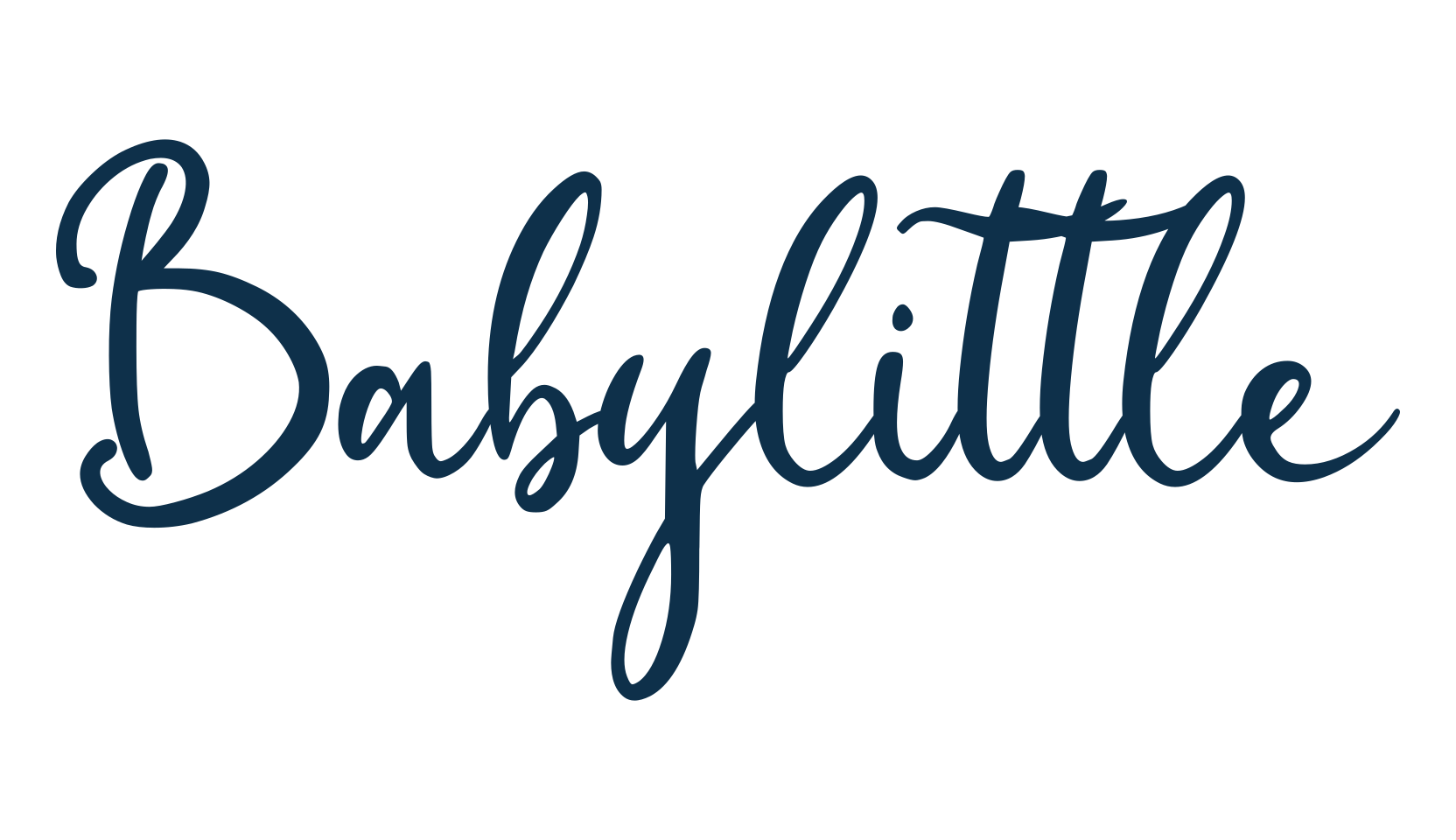 Babylittle, calligraphy font preview