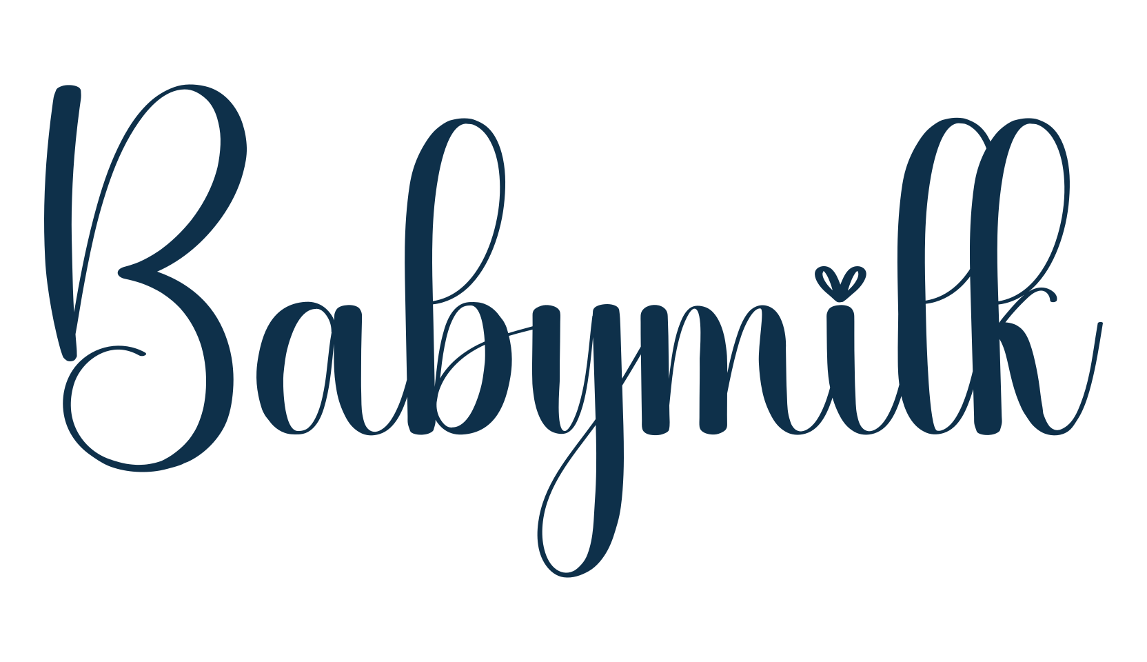 Babymilk, various font preview