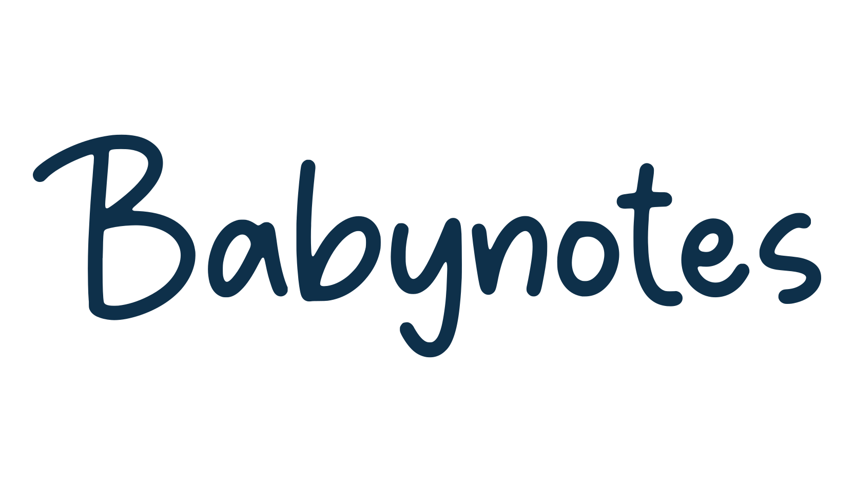 Babynotes, handwriting font preview