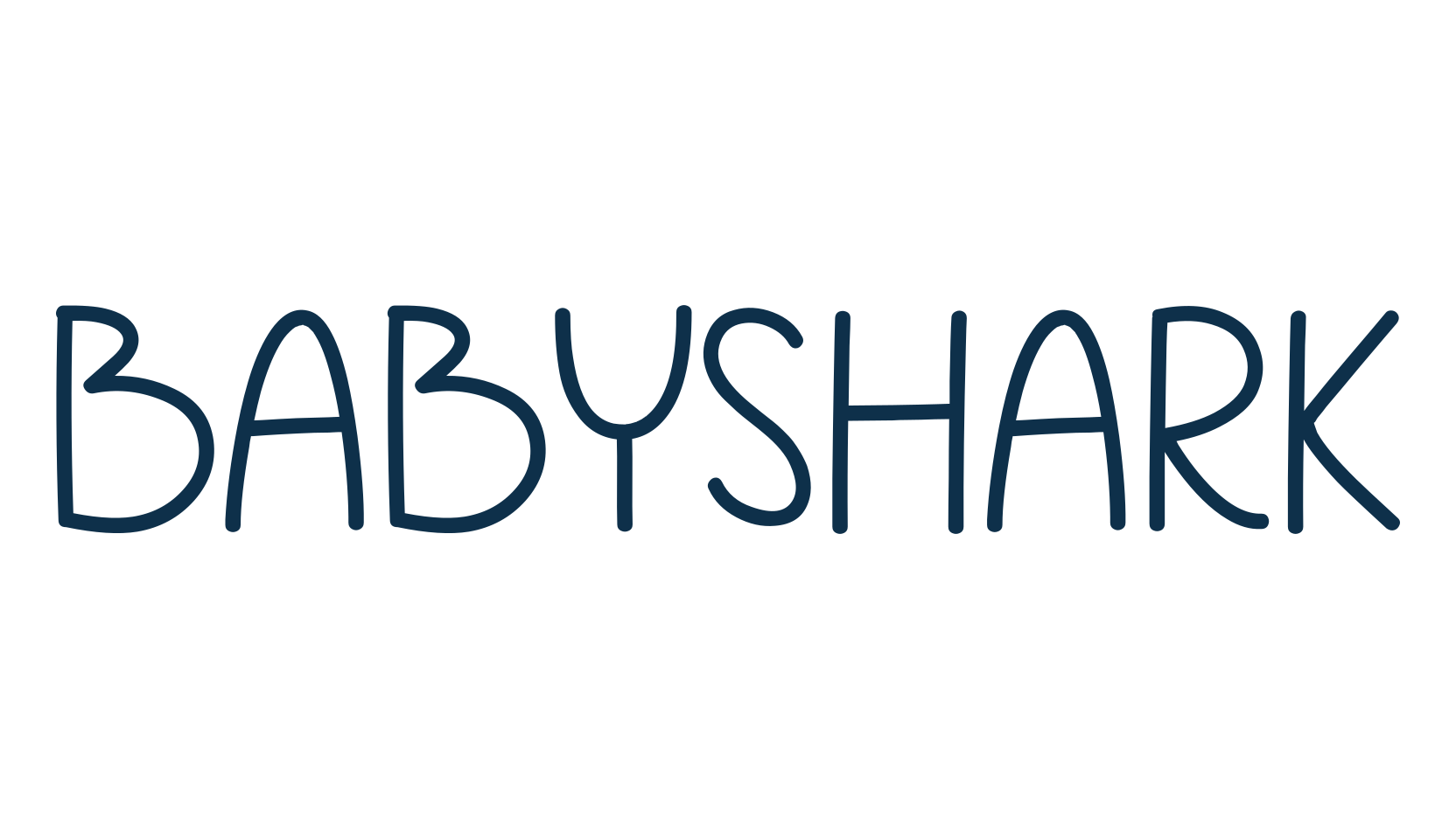 Babyshark, script handwritten fancy decorative calligraphy font preview