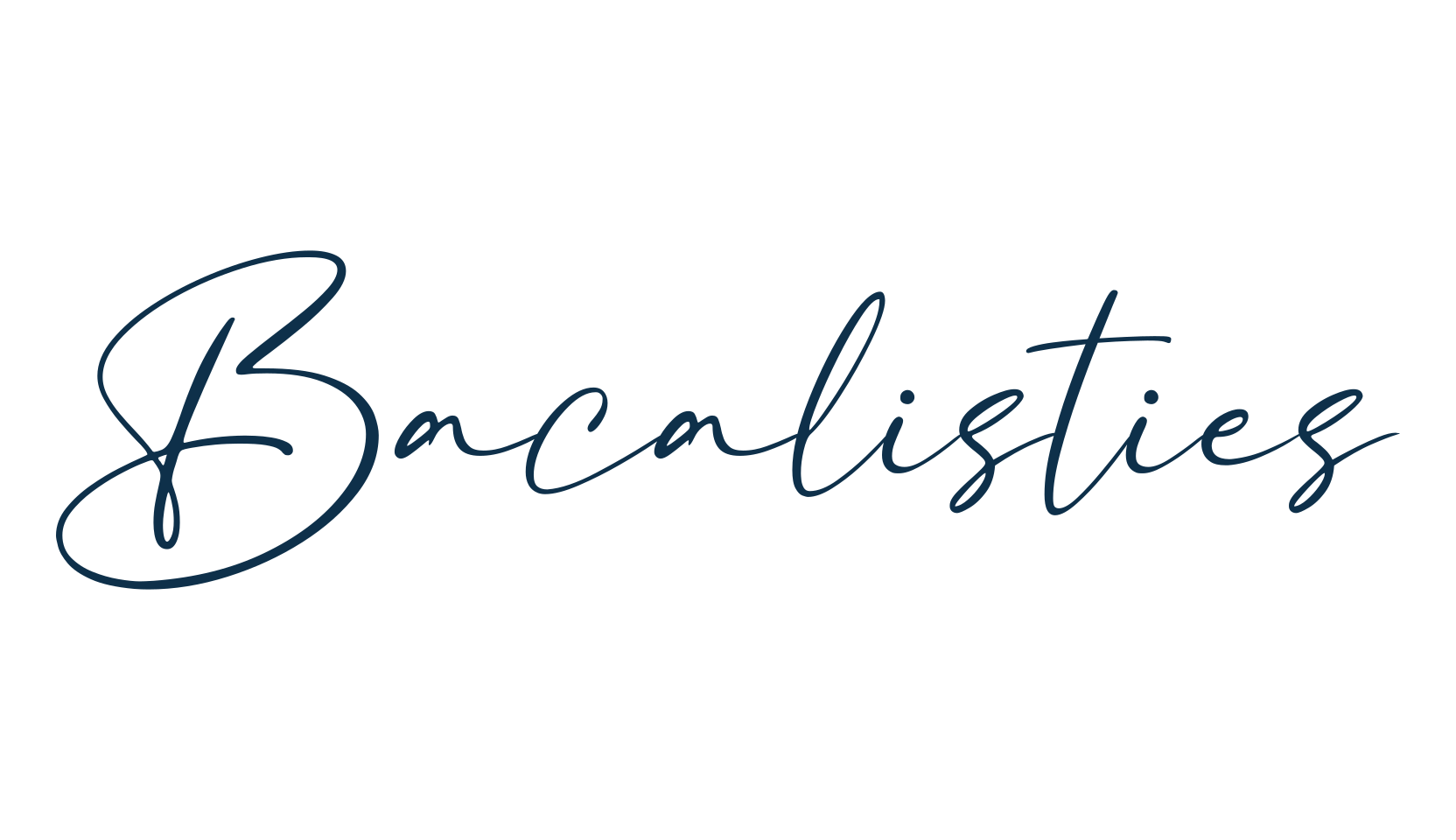 Bacalisties, script calligraphy fancy decorative font preview