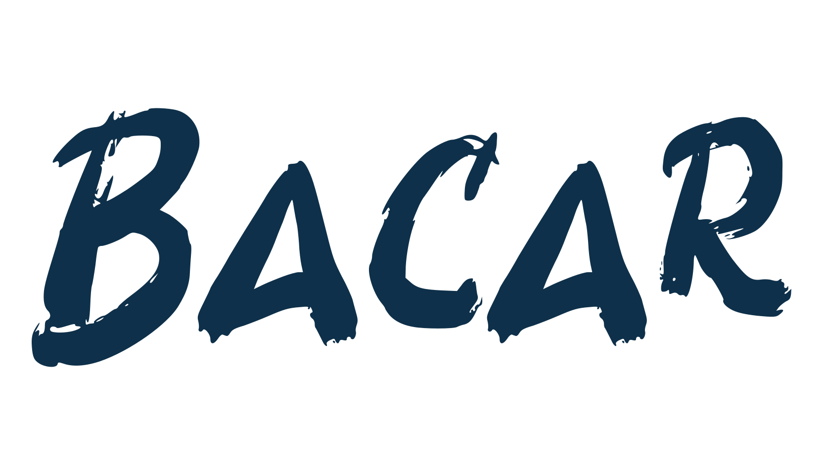 Bacar, brush font preview
