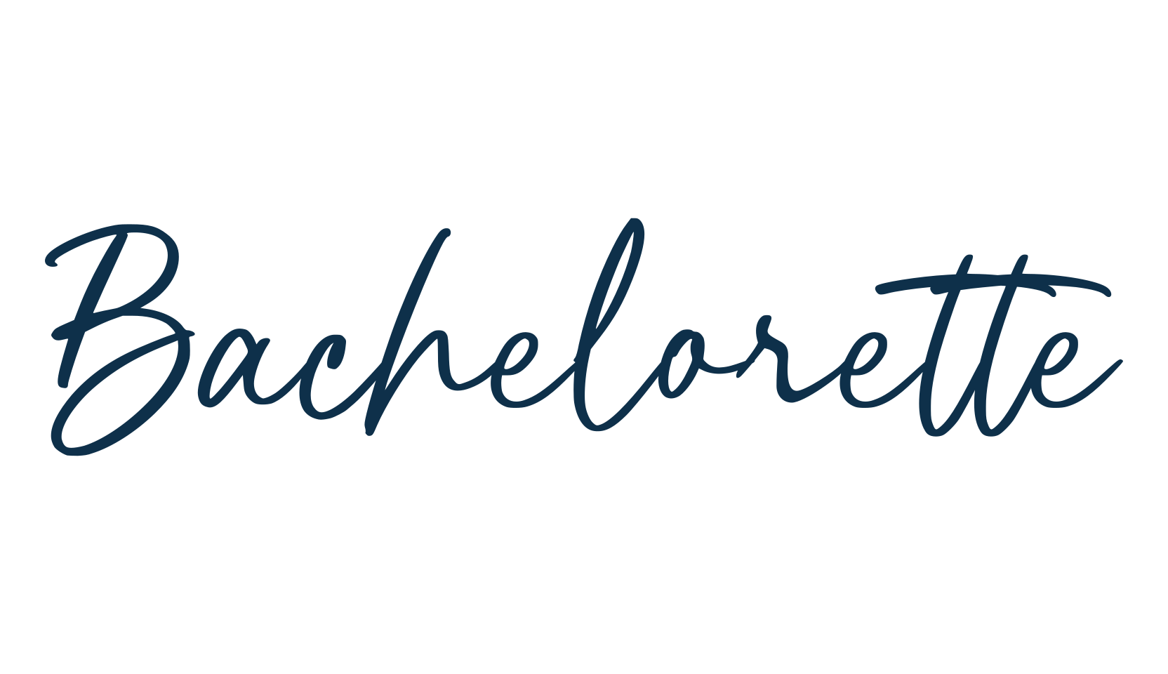 Bachelorette, script handwritten fancy decorative calligraphy font preview