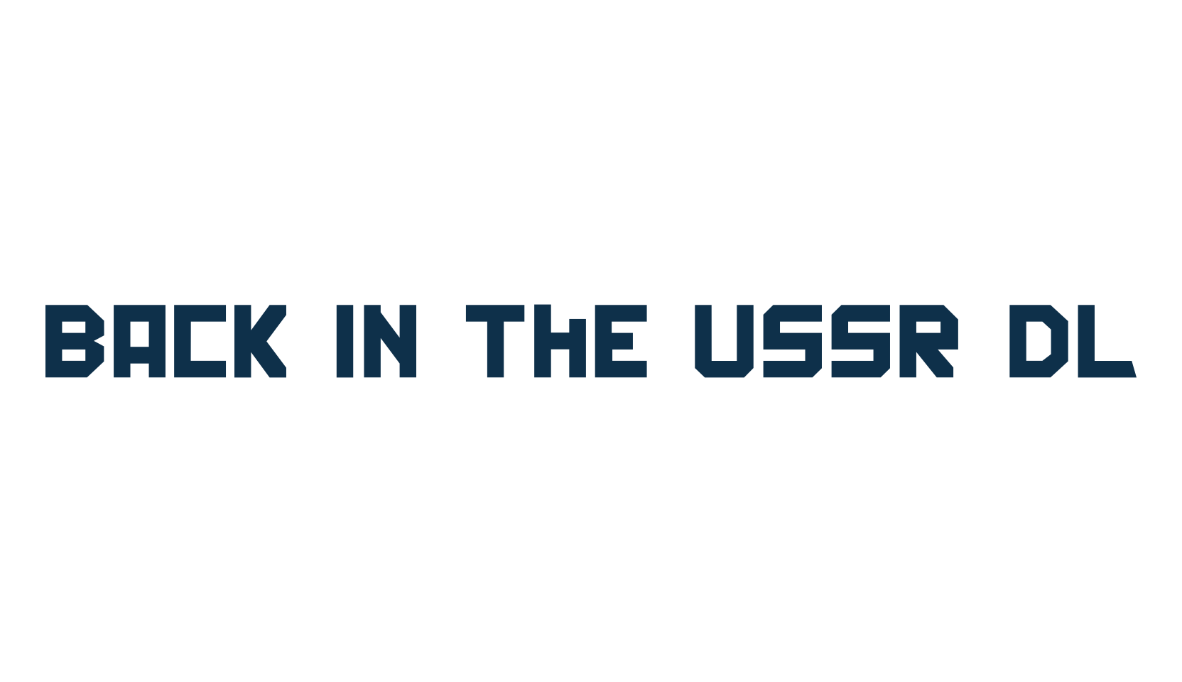 Back In The USSR DL, foreign look russian font preview