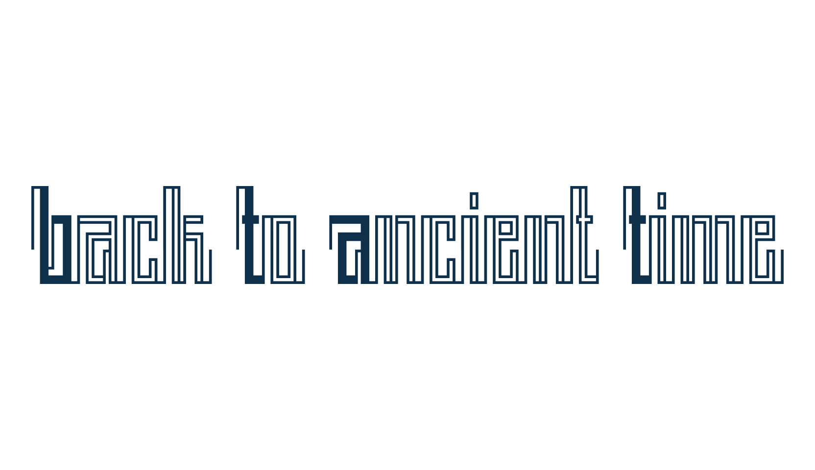 Back To Ancient Time, fancy various foreign look font preview