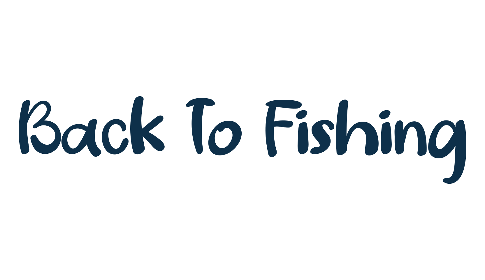 Back To Fishing, cartoon font preview
