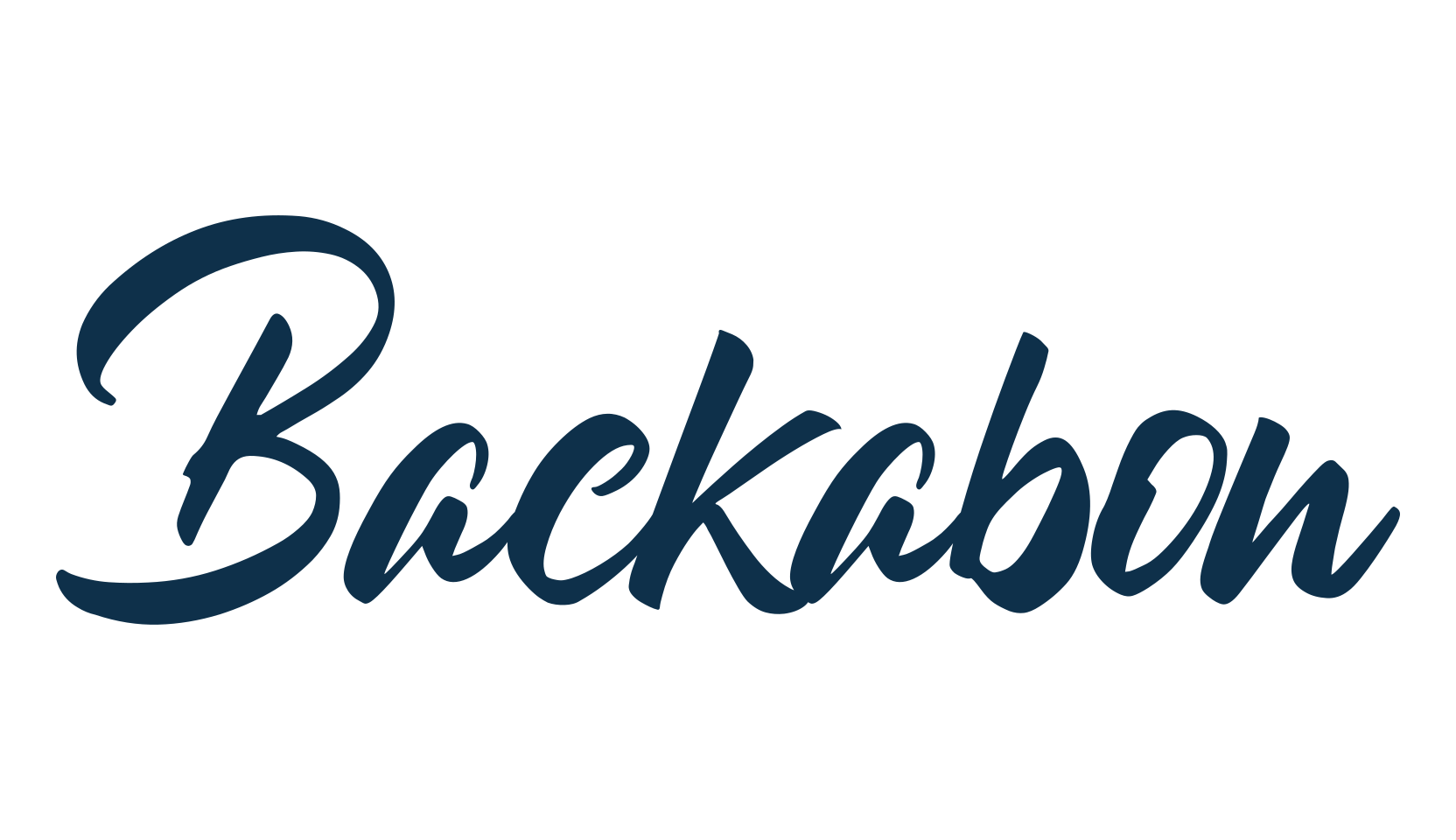 Backabon, script calligraphy fancy decorative font preview
