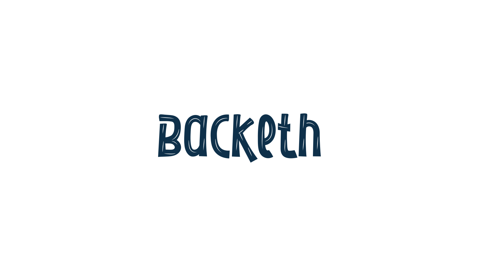 Backeth, fancy various decorative font preview