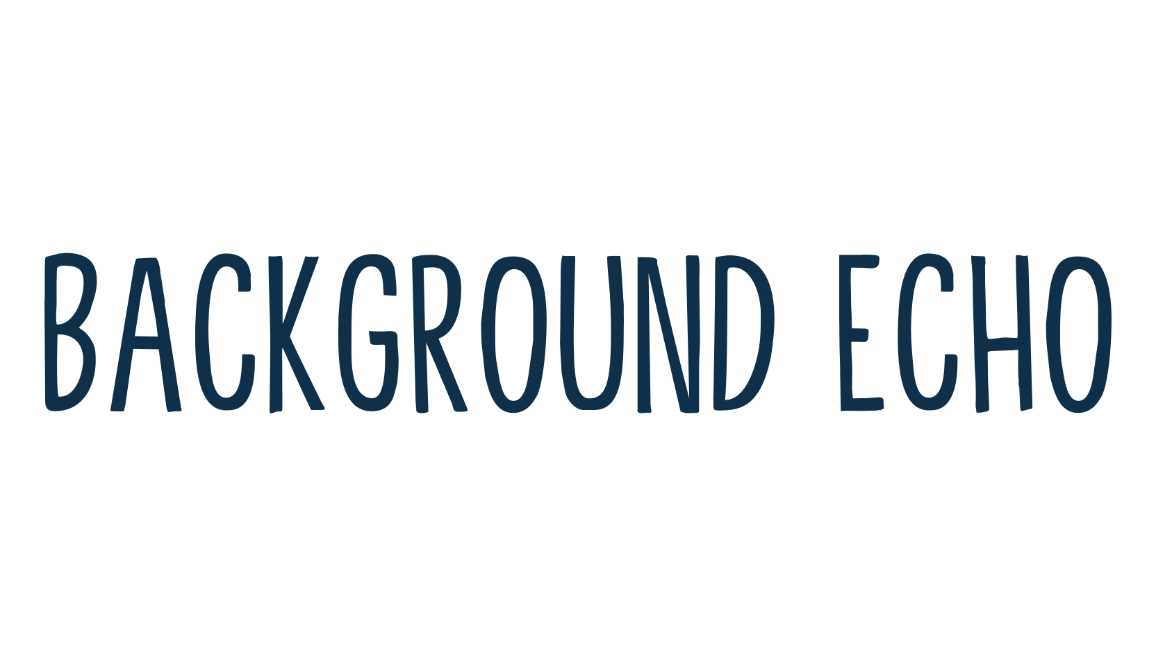 Background Echo, fancy various decorative font preview