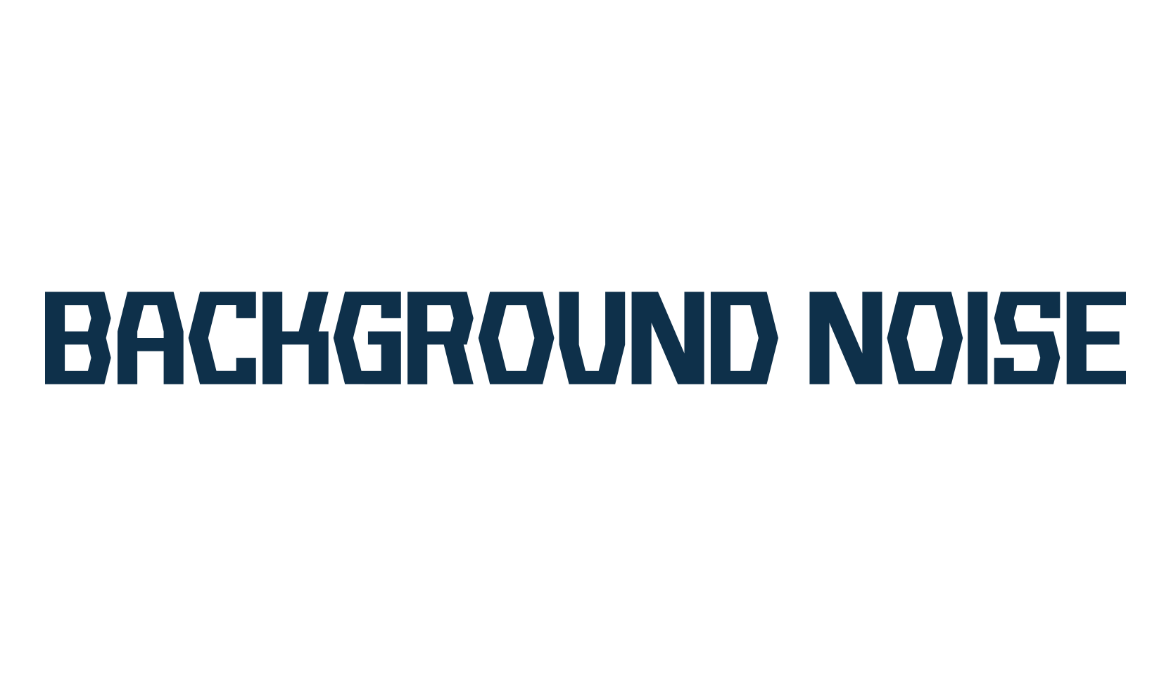 Background Noise, various font preview