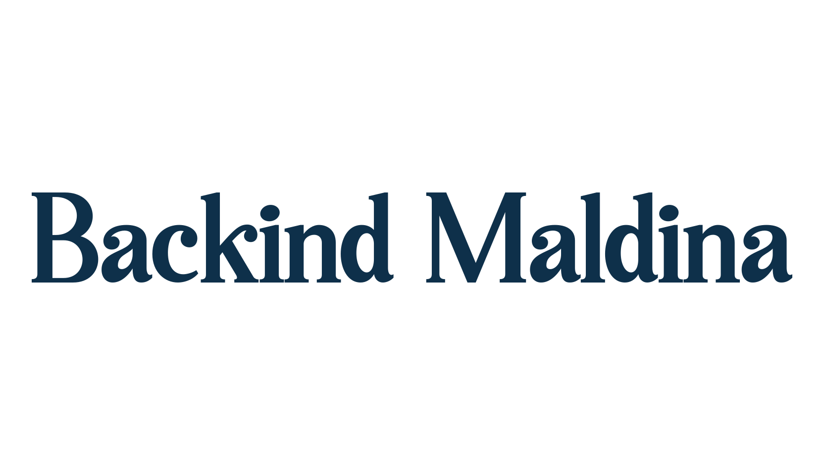 Backind Maldina, basic serif font preview