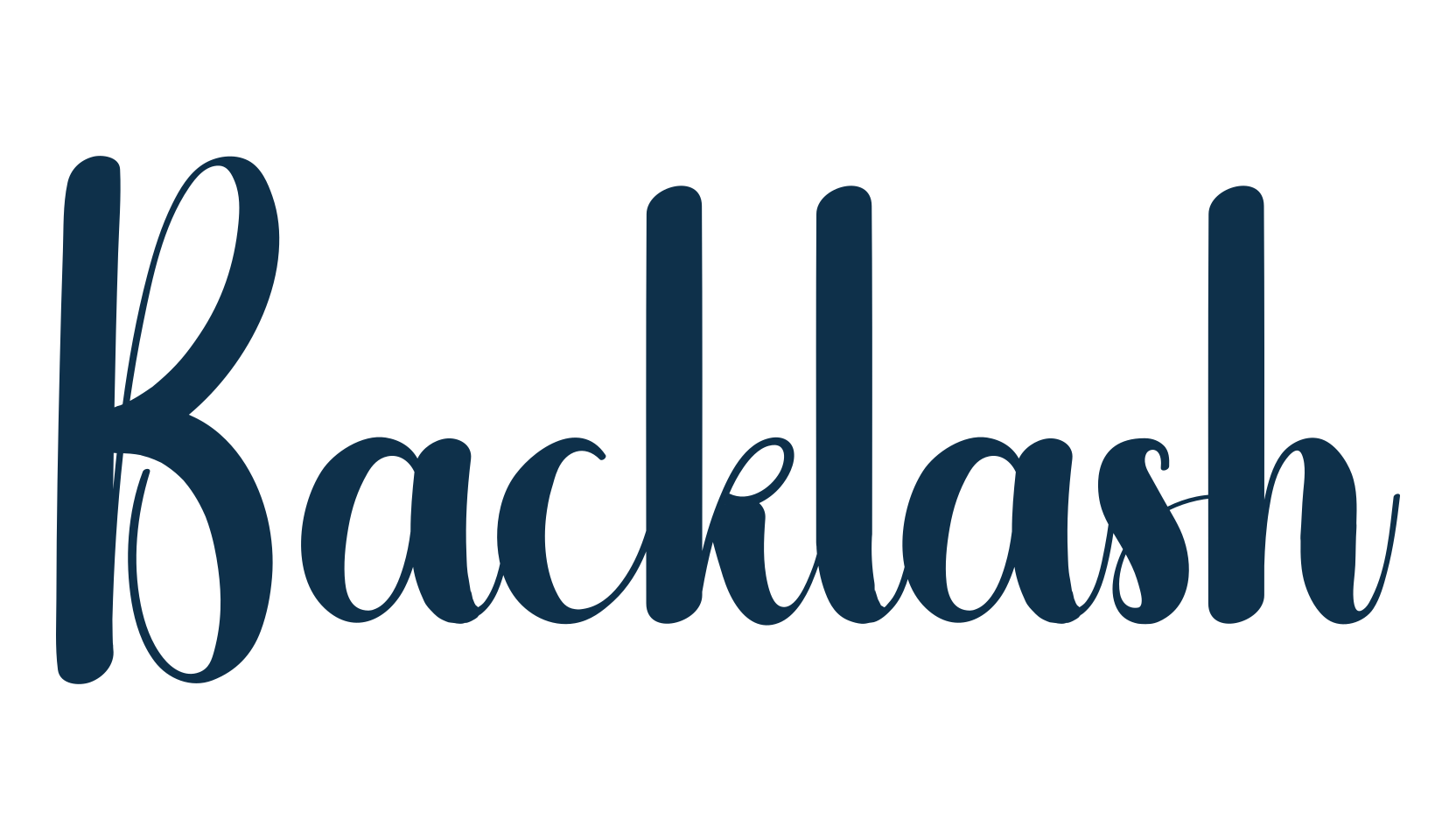 Backlash, fancy decorative font preview