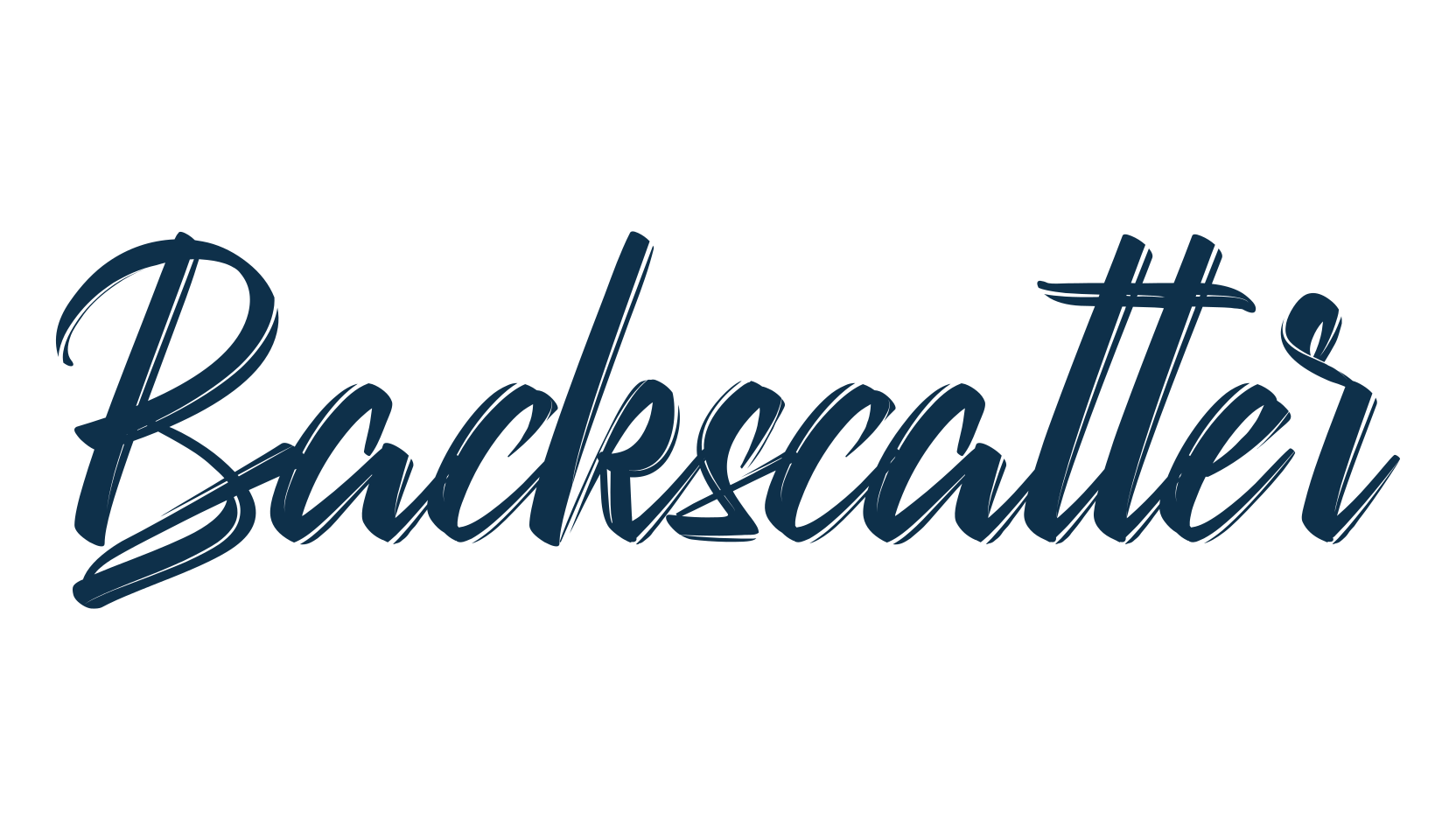 Backscatter, brush font preview