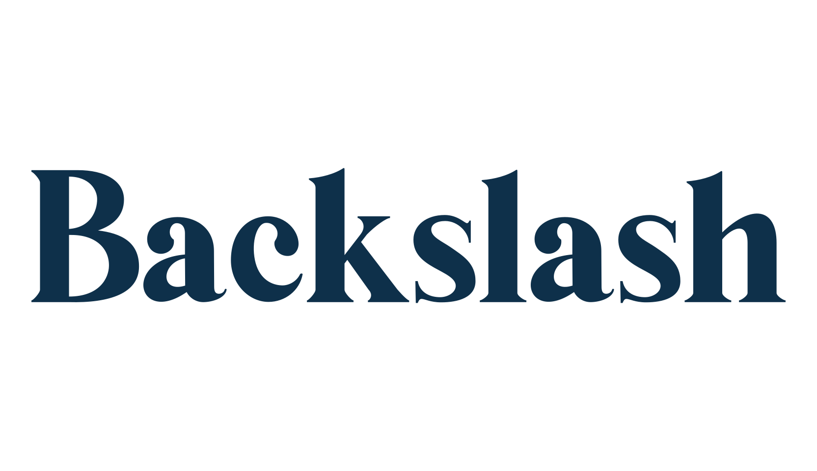 Backslash, basic serif font preview