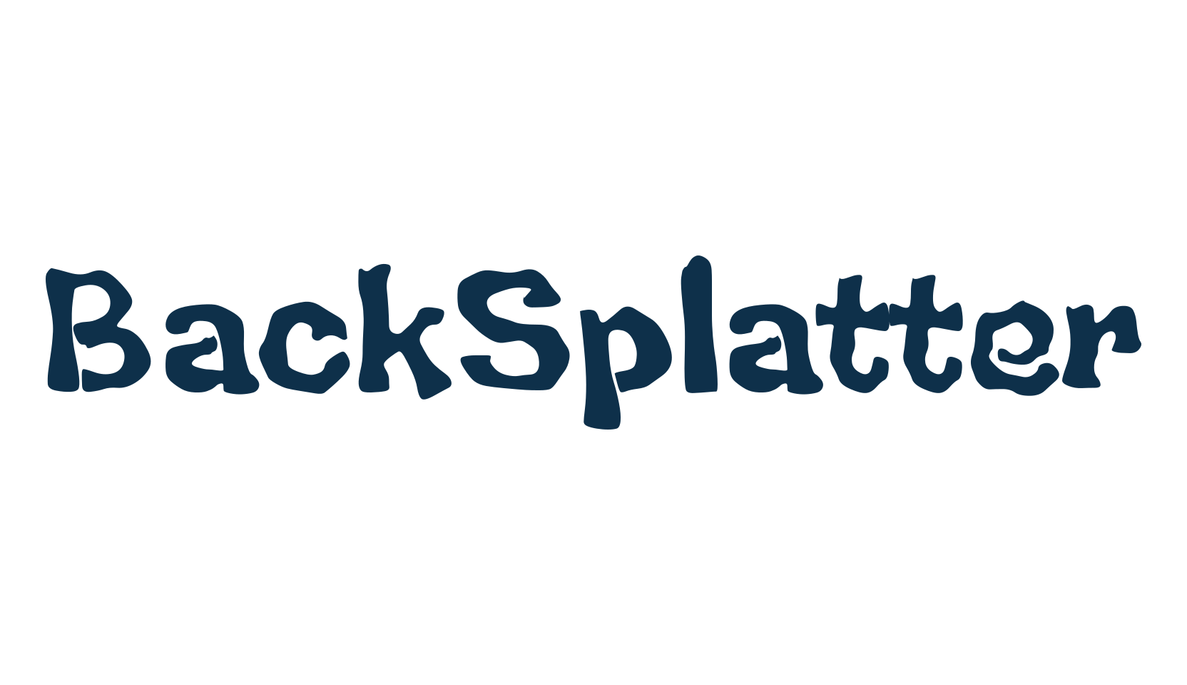 BackSplatter, cartoon font preview