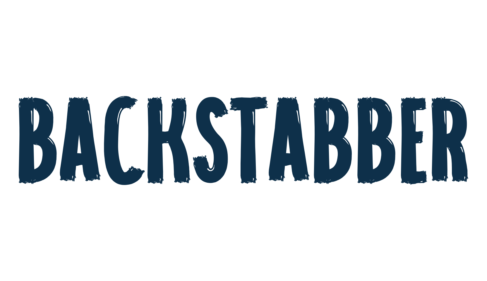 Backstabber, script brush fancy decorative calligraphy font preview