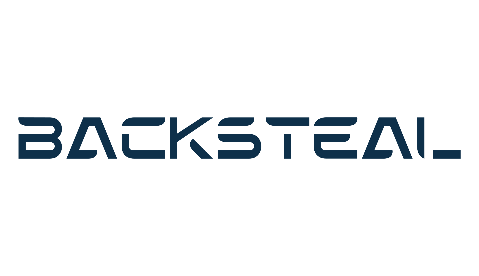 Backsteal, techno sci-fi font preview