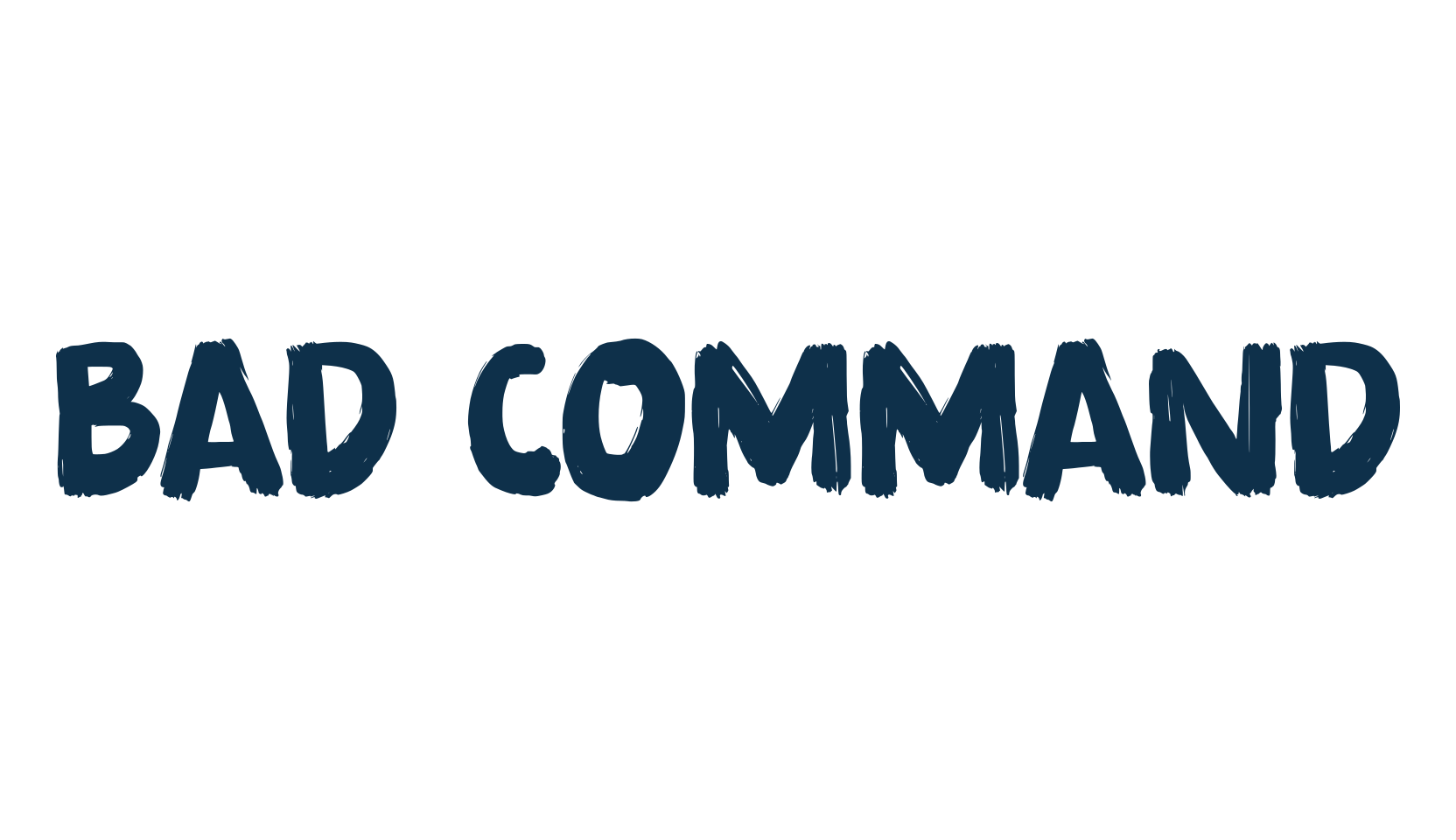 Bad Command, script brush fancy decorative calligraphy font preview