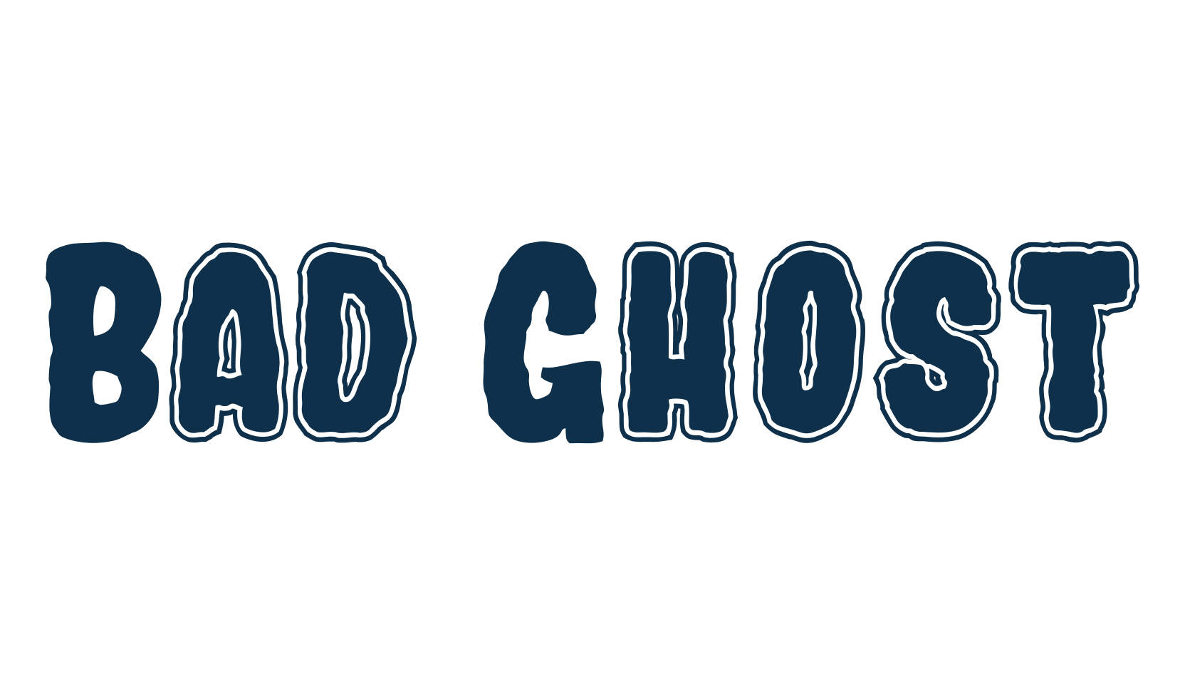 Bad Ghost, fancy eroded decorative font preview