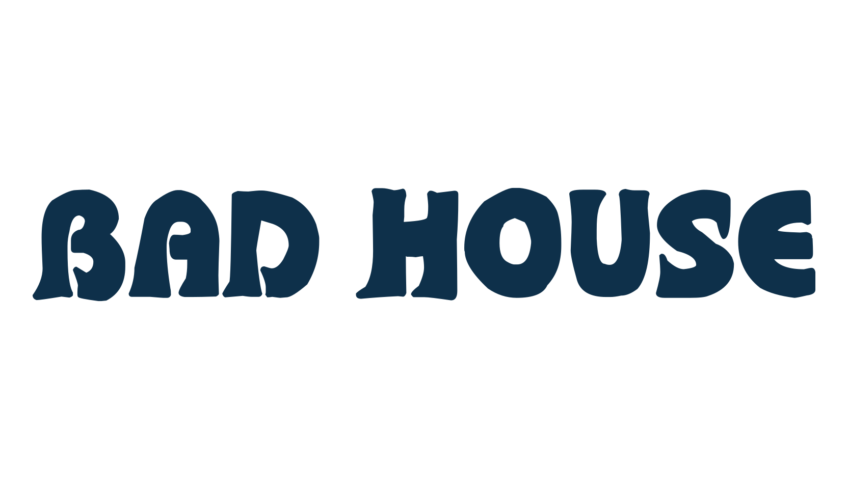 Bad House, fancy various decorative font preview