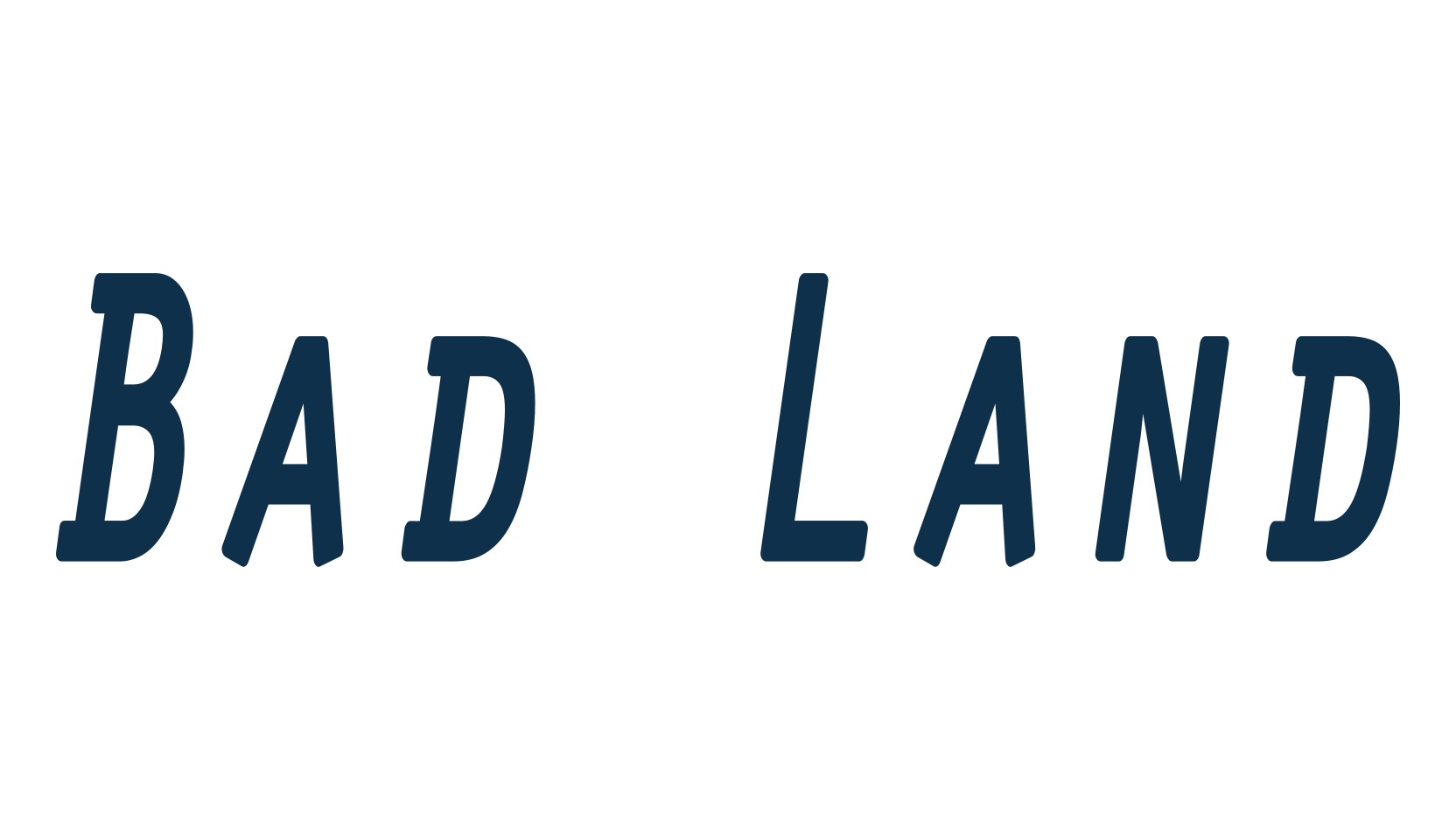Bad Land, fancy various basic font preview