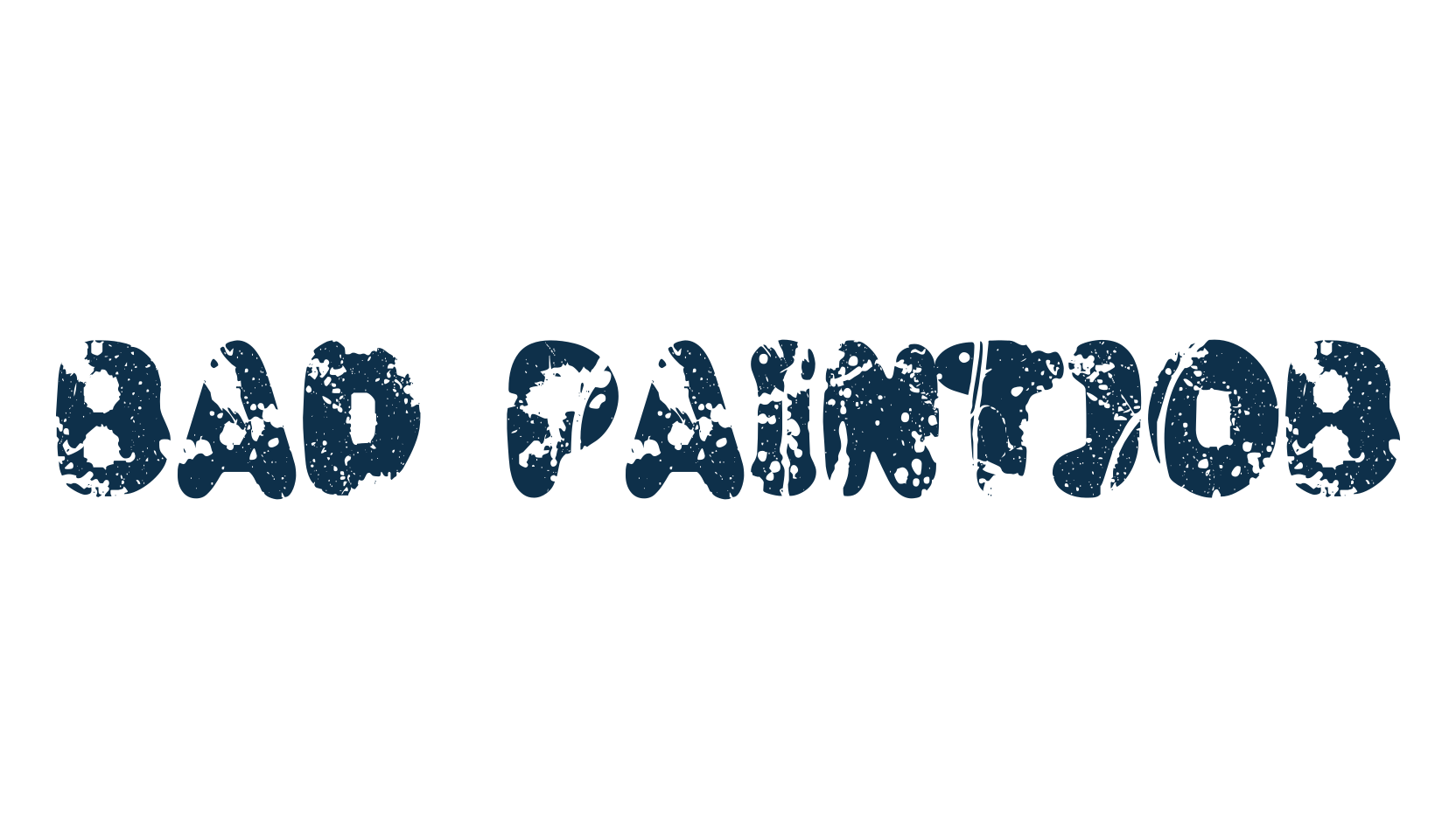 Bad Paintjob, eroded font preview
