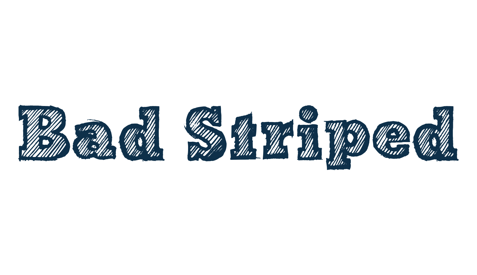 Bad Striped, various font preview