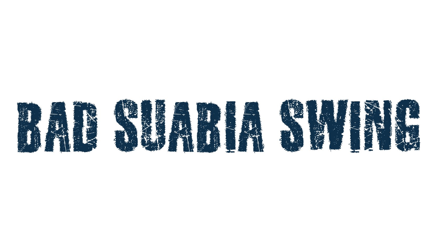 Bad Suabia Swing, fancy destroy decorative font preview