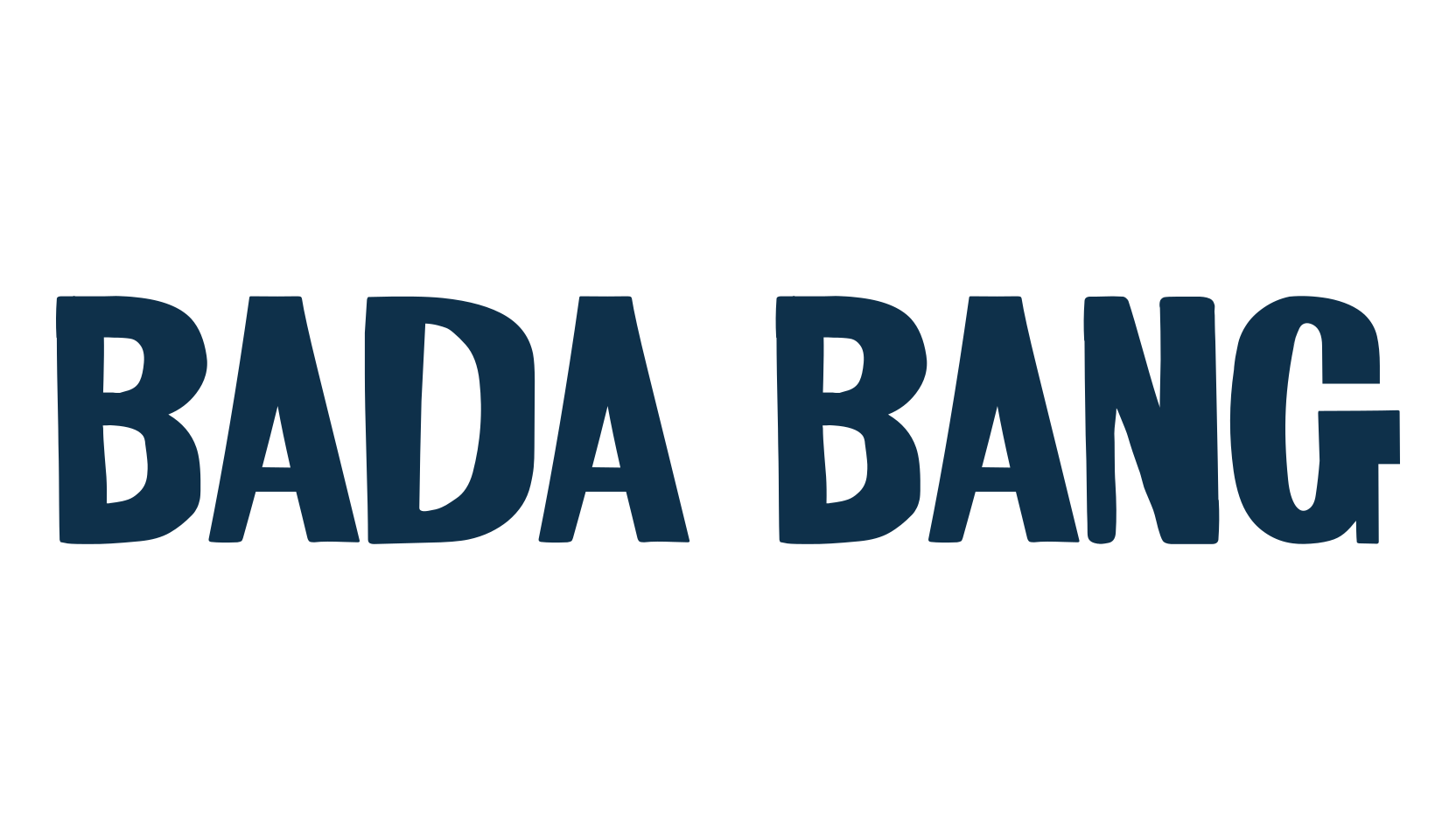 Bada Bang, cartoon font preview