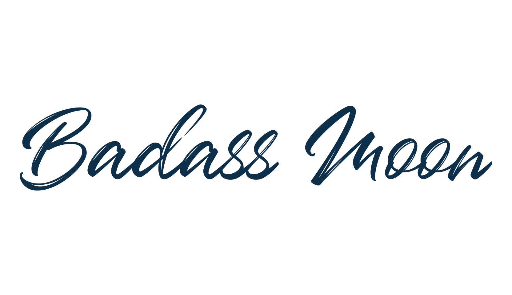 Badass Moon, brush font preview