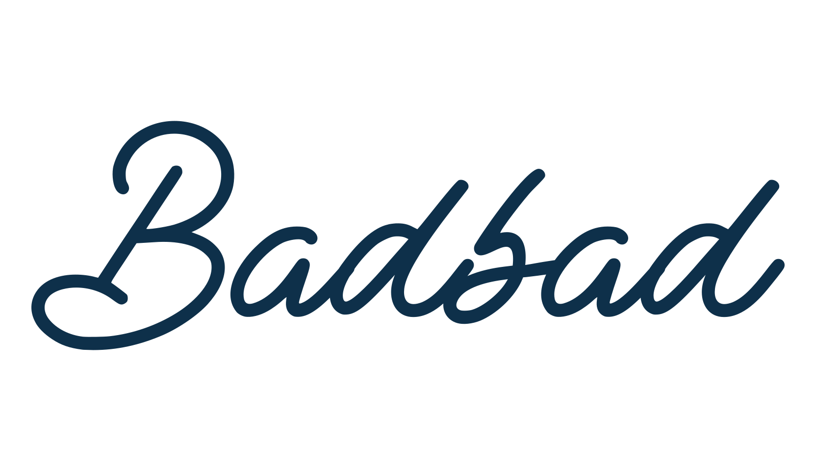 Badbad, fancy decorative font preview