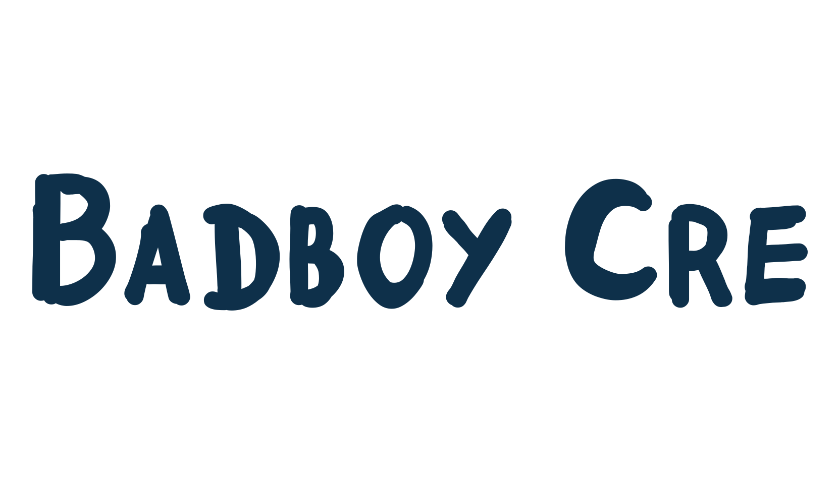 Badboy Cre, script brush fancy decorative calligraphy font preview