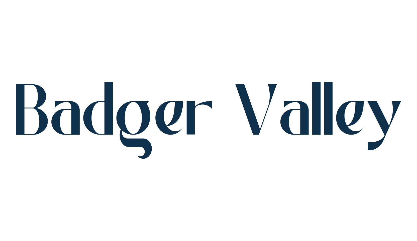 Badger Valley, various font preview