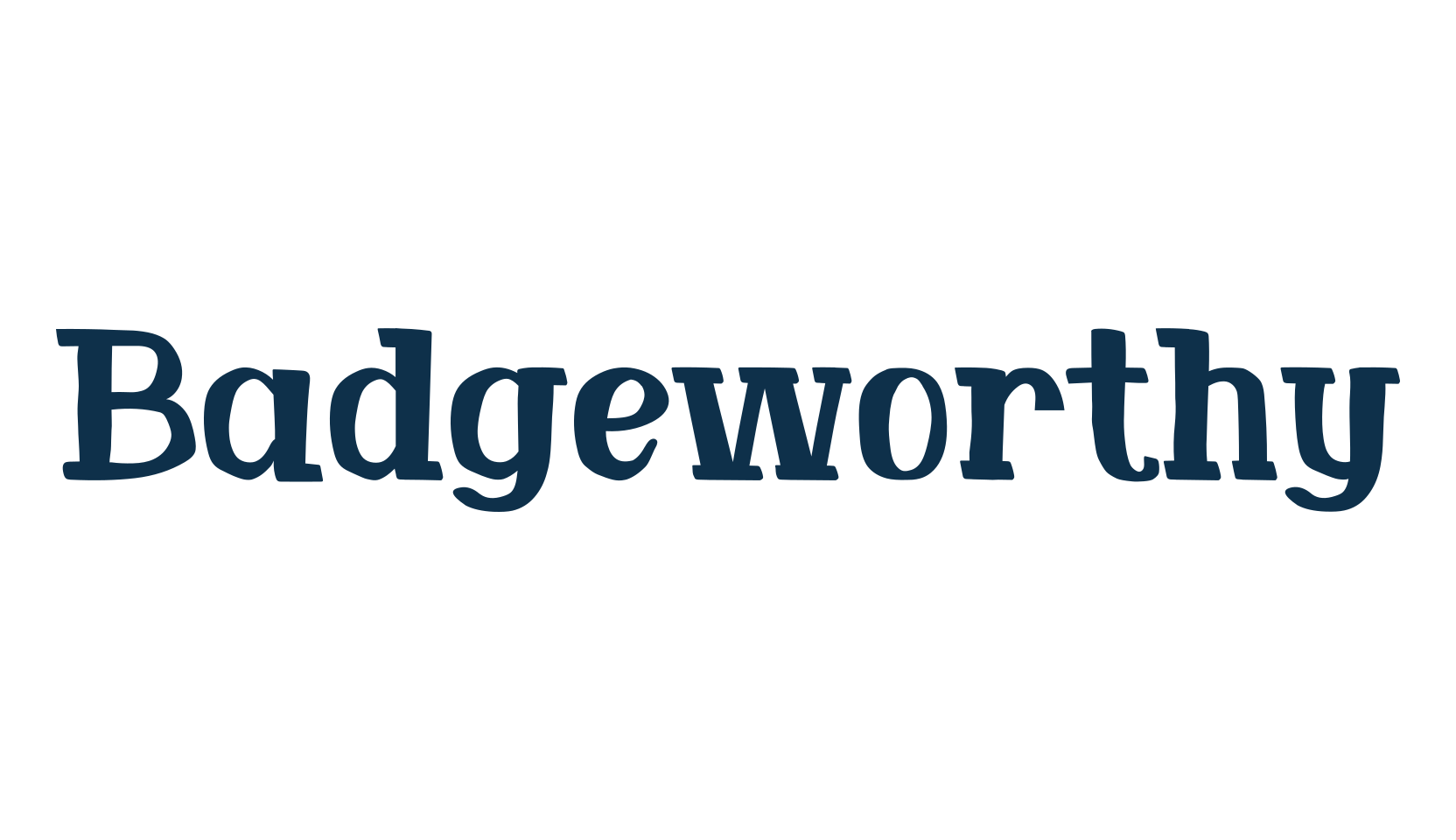 Badgeworthy, various font preview
