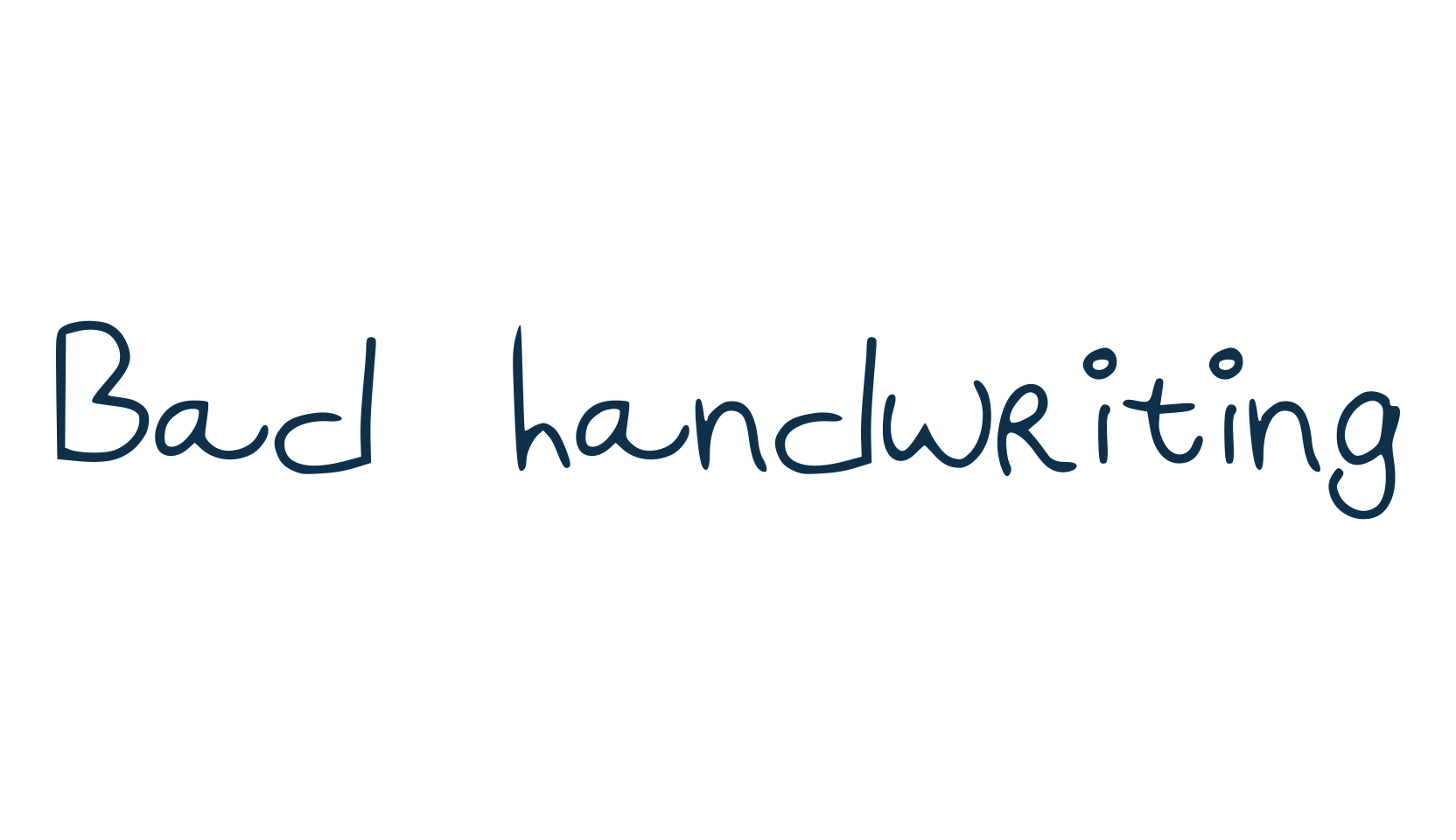Bad handwriting (badhandwriting), script handwritten fancy decorative calligraphy font preview