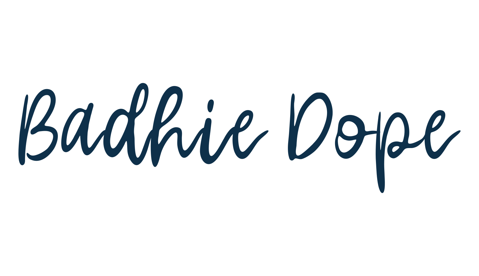 Badhie Dope, script handwritten fancy decorative calligraphy font preview