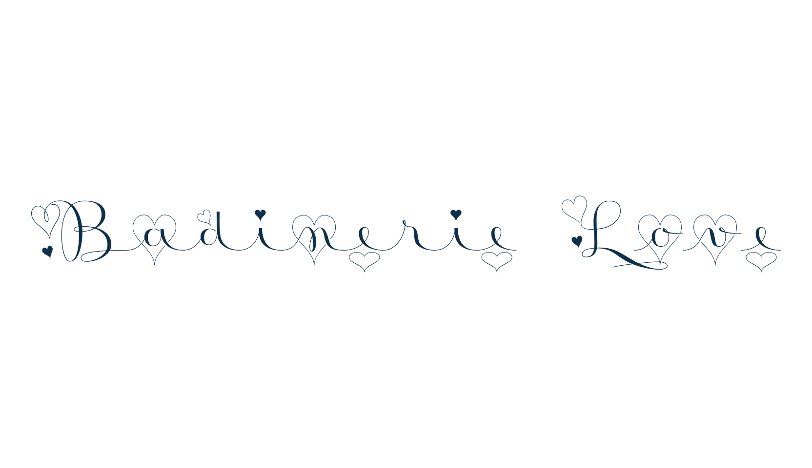 Badinerie Love, fancy decorative font preview