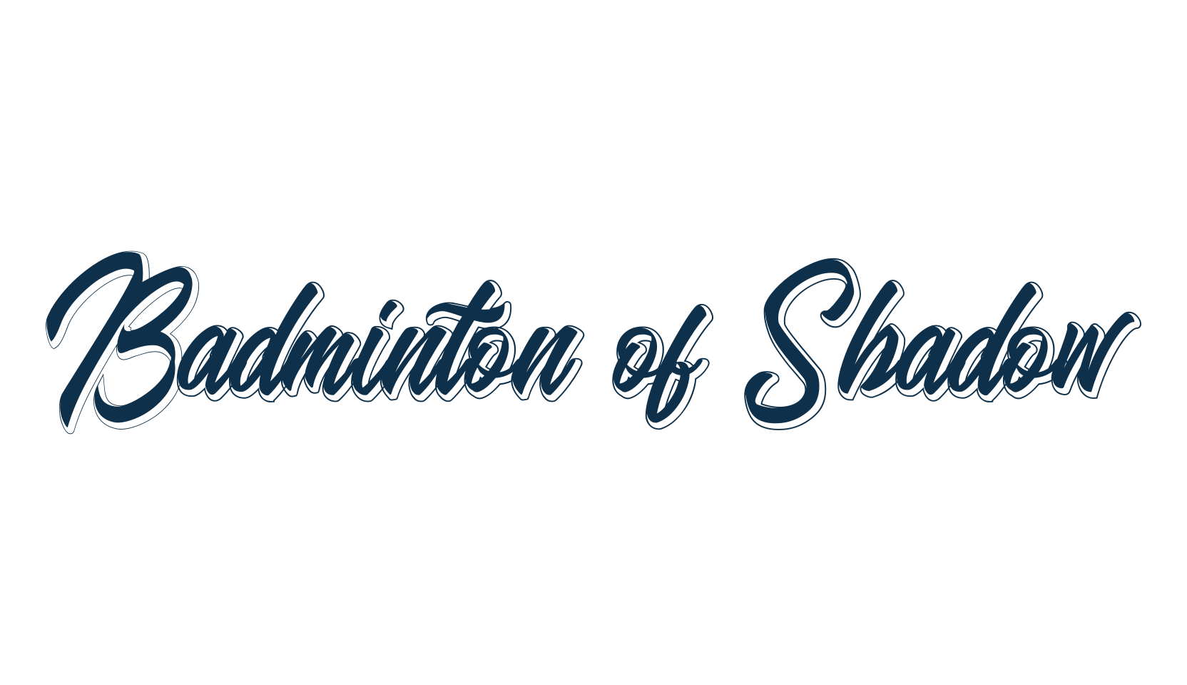 Badminton of Shadow, various font preview