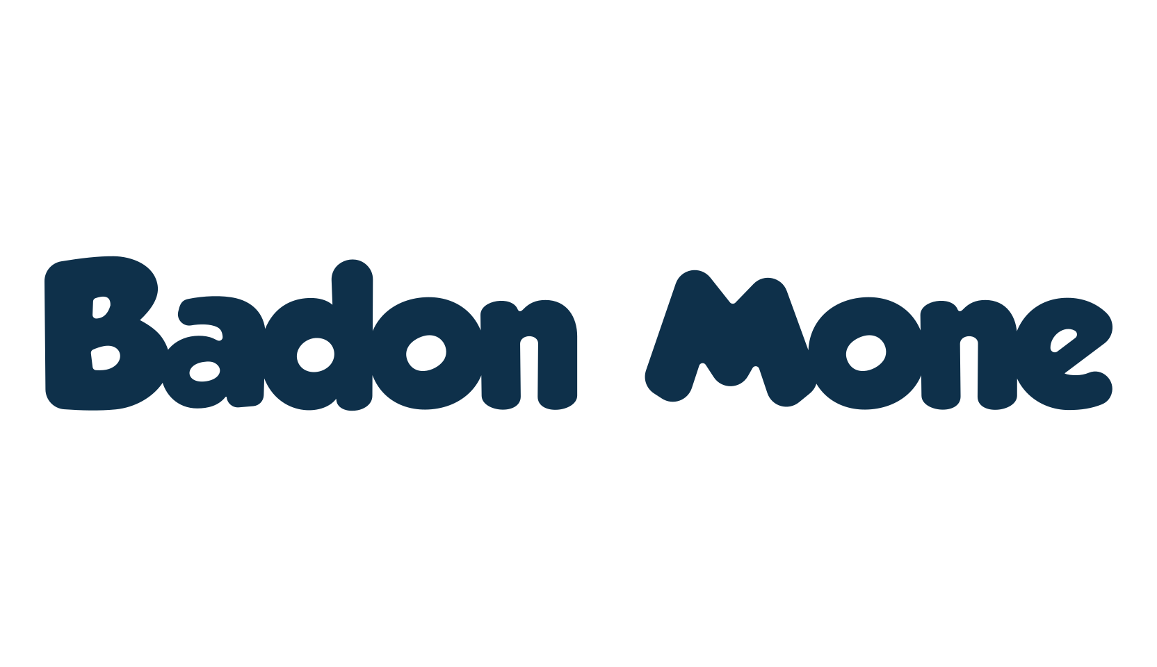 Badon Mone, fancy cartoon decorative font preview