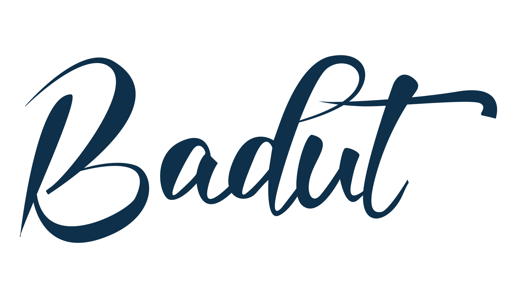 Badut, calligraphy font preview